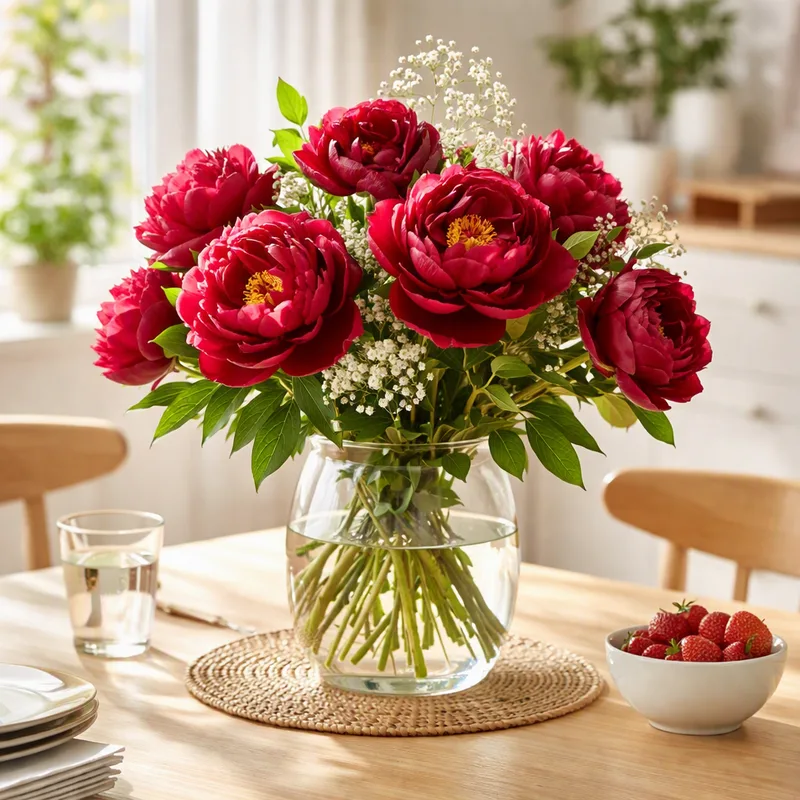 Pivoine rouge - image 2