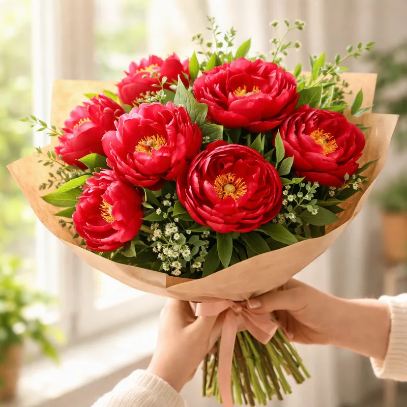 Pivoine rouge - image 3